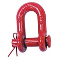 Crosby Shackle, 7/16 in., 3000 lb., Round Pin 1018883