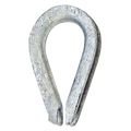 Crosby Ligth Wire Rope Thimble, 3/8 in., Steel 1037336
