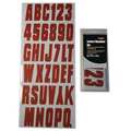 Hardline Products Number and Letter Combo Kit, Red, 3 in. H GRED350EC