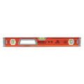 Johnson Level & Tool Box Level, Aluminum, 24in L, Yllw, 4 Magnets 1718-2400