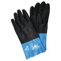 Mcr Safety 12" Chemical Resistant Gloves, Neoprene, M, 1 PR 6962M