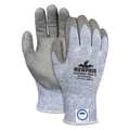 Mcr Safety Cut Resistant Coated Gloves, A5 Cut Level, Polyurethane, L, 1 PR 9672DT5PUL