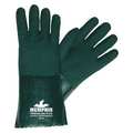 Mcr Safety 12" Chemical Resistant Gloves, PVC, L, 1 PR 6422