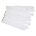 Mcr Safety Vinyl Coated Gloves, Full Coverage, White, S, 12PK 9875S