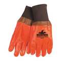 Mcr Safety 11-1/2" Chemical Resistant Gloves, PVC, L, 1 PR 6702F