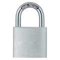 Zoro Select Padlock, Keyed Alike, Standard Shackle, Rectangular Aluminum Body, Hardened Steel Shackle, 7/8 in W 48JP87