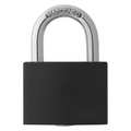 Zoro Select Lockout Padlock, KD, Black, 1-7/16"H 48JR25