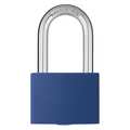 Zoro Select Lockout Padlock, KA, Blue, 2"H, PK6 48JR51