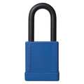 Zoro Select Lockout Padlock, KD, Blue, 2"H, PK6 48JT42