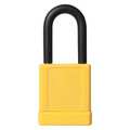 Zoro Select Lockout Padlock, KD, Yellow, 2"H, PK6 48JT23