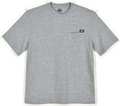 Dickies Short Sleeve T-Shirt, Cotton, Hthr Gry, L WS50HG RG L