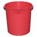 Tough Guy 3 gal Round Bucket, 12 1/2 in Dia, Red, Polypropylene 48LY97