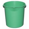 Tough Guy 3 gal Round Bucket, 12 1/2 in Dia, Green, Polypropylene 48LY99