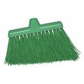 Tough Guy 9 1/8 in Sweep Face Angle Broom, Synthetic, Green 48LZ49