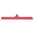 Tough Guy Floor Squeegee, Straight, Red, 23-39/64" W 48LZ65