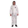 Microchem Coveralls, 3XL, 25 PK, White, SMS, Zipper WH15-S-92-100-07