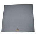 Mauritzon 5 ft 9 in x 5 ft 9 in Heavy Duty 20 Mil Tarp, Gray, Polyester Coated Cotton Canvas, Tear Resistant IHT-06-0606