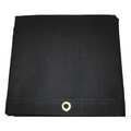 Mauritzon 4 ft x 7 ft 9 in Heavy Duty 20 Mil Tarp, Black, Polyester Coated Cotton Canvas IHT-04-0408