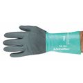 Ansell 11" Chemical Resistant Gloves, Nitrile, 9, 1 PR 58-128