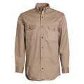 Walls FR Collared Shirt, 3XL, Khaki, 2 Pockets 5639KH