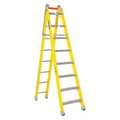 Louisville Multipurpose Ladder, Extension, Stepladder Configuration, 13 ft, Fiberglass, 375 lb Load Capacity FXC1208