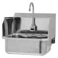 Sani-Lav Hand Sink, 19 in. L, SS, AC Sensor ES2-507L-0.5