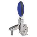 Kipp Toggle Clamp Vertical, Foot Horiz., Stainless Steel Bright, Blue K0662.105001