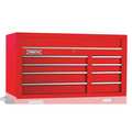 Proto 550S Series Top Chest, 8 Drawer, Red, Steel, 50 in W x 25-1/4 in D x 27 in H J555027-8RD