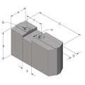 Abbott Workholding Soft Top Jaw Set, Aluminum, 1/2 in., PK3 10A04A1