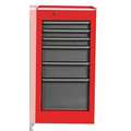 Proto 35CT Side Cabinet, 6 Drawer, Red, Steel, 15 in W x 18 in D x 29 in H J541529-6SG-SC