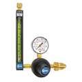 Miller Electric Flowmeter Regulator, Single Stage, CGA-580, 0 to 30 psi, Use With: Argon, Carbon Dioxide, Helium 22-30-580