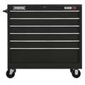 Proto 540S Rolling Tool Cabinet, 6 Drawer, Gloss Black, Steel, 41 in W x 18 in D x 42 in H J544142-6BK