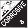 Jj Keller Corrosive Placard, Polystyrene, Laminated 822