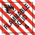 Jj Keller Flammable Solid Placard, Tagboard 631