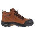 Reebok Work Boots, 10 Sz, Brown, Hiker Low, Mens, PR RB4444