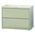Hirsh 36" W 2 Drawer Lateral File Cabinet, Putty, A4/Legal/Letter 17450
