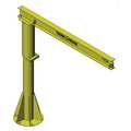 Harrington Jib Crane, Base Mounted, 1,000 lb Capacity, Height Under Span: 8 ft 350-1000-10-8