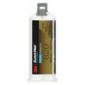 3M Epoxy Adhesive, DP820 Series, Black, Dual-Cartridge, 1:01 Mix Ratio, 40 min Functional Cure 820