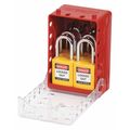 Brady Padlock Station, 5-11/16" H, Plastic 149172