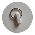 Zoro Select Drain Stoppers, 2" Pipe dia., White, PK5 GTU-1518