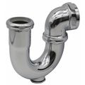 Zoro Select J-Bend, 1-1/2" Pipe dia., Chrome GTU-1534