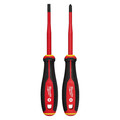 Milwaukee Tool Insulated Screwdriver St, 4 1/4 in L, 2pcs 48-22-2207
