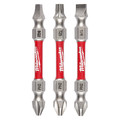 Milwaukee Tool Impact Bit Set, 1/4" Hex Shank 48-32-4319