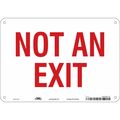 Condor Safety Sign, 7 in x 10 in, Polyethylene 480H75