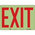 Condor Exit Sign, English, 14" W, 10" H, Plastic, White 480L84