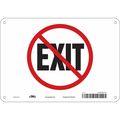 Condor Safety Sign, 7 in x 10 in, Aluminum 480M40