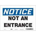 Condor Safety Sign, 7 in Height, 10 in Width, Vinyl, Vertical Rectangle, English, 480P06 480P06