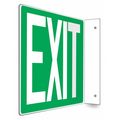 Condor Exit Sign, English, 12" W, 8" H, Plastic, Green 480W74