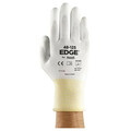 Edge Polyurethane Coated Gloves, Palm Coverage, White, 9, PR 48-125