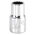 Proto 1/2 in Drive, 1/2" Triple Square SAE Socket, 12 Points J5416N